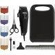 Moser Hair clipper WAHL, network, vibration motor, nozzles-4, steel, case, scissors, comb included., black (20110.0464)