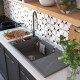 Deante Sink tap Lukrecja, spout lenght - 229mm, pull-out, 1-handle, chrome (BDH_072M)