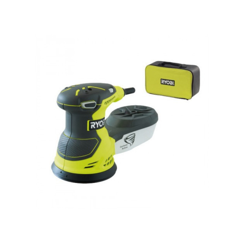 Ryobi Шлифмашина эксцентриковая ROS300A, 300Вт, 125мм, 20 листов (5133001142)