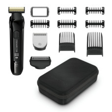 Rowenta Тример Forever Sharp Ultimate, для бороди, вусів, акум., насадок-10, 120 хв. використання, дисплей, сталь, чорний (TN6201F4)