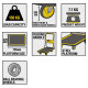 Stanley Тележка грузовая Stanley платформенная, антискользящая поверхность, платформа 73,5x47см, до 150кг, вес 7.7кг (SXWT-PC527)