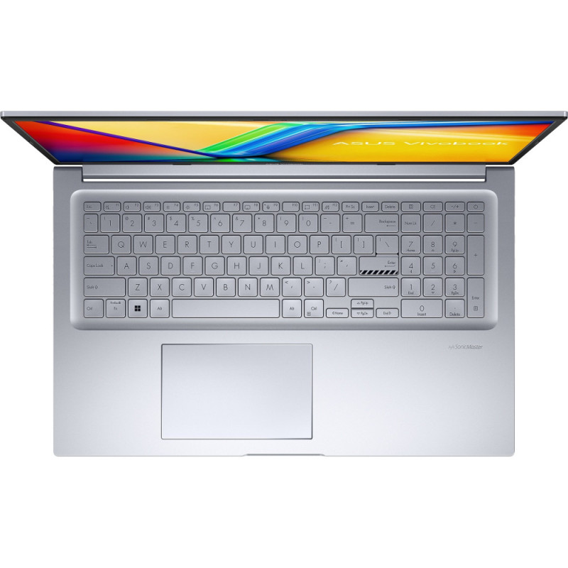 ASUS Ноутбук Vivobook 17X M3704YA-AU159 17.3" FHD IPS, AMD R5-7430U, 16GB, F1TB, UMA, noOS, Сріблястий