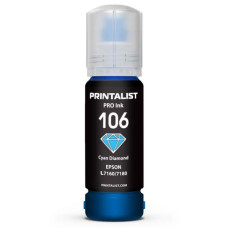 Чернила Printalist Epson 106 L7160/7180 70г Cyan (PL106C)