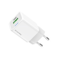 Зарядное устройство ColorWay USB-C PD20W + 1xUSB QC4.0 white (CW-CHS062PD-WT)