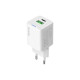 Зарядное устройство ColorWay USB-C PD20W + 1xUSB QC4.0 white (CW-CHS062PD-WT)