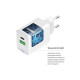 Зарядное устройство ColorWay USB-C PD20W + 1xUSB QC4.0 white (CW-CHS062PD-WT)