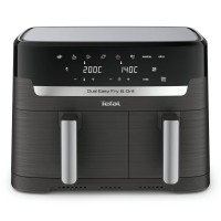 Tefal Мультипечь Dual EasyFry&Grill AirFryer, 2700Вт, чаша-5.2+3.1л, сенсорное управл., 2 чаши, гриль, пластик, черный (EY905B10)