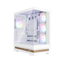 Zalman Корпус P40 NAMU без БП, 2xUSB3.0, 1x Type C, 3x120мм ARGB Reverse, 1x120мм ARGB, VGA 420мм, LCS ready, TG Side/Front Panel, ATX, белый (P40NAMUWHITE)