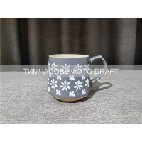 ARDESTO Чашка Ilda, 500мл, керамика, серый (AR3039)