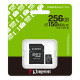 Kingston Карта пам'яті Kingston microSD 256GB C10 UHS-I A1 V10 R150MB/s + SD (SDCS3/256GB)
