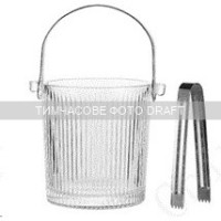 ARDESTO Відро для льоду зі щипцями Ardesto Iceberg 980мл, скло, прозорий (AR5045)