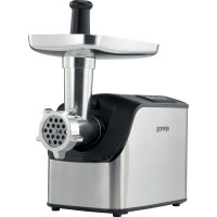 Gorenje М'ясорубка Gorenje, 2200Вт, 2.2кг/хв, 2 решітки, насадка для ковбас, пластик/метал, чорн/нерж (MG2202XE)