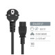 Кабель питания C5 1.8m black ColorWay (CW-CBP083-BK)