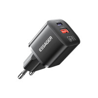 Зарядное устройство Essager 1xUSB + 1xUSB-C PD20W GaN (ECTAC-HMB01-P)