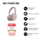Sony WH-1000XM6 Headphones Over-ear BT 5.3, ANC, Hi-Res, AAC, LDAC, LC3, Wireless, Mic, Pink (WH1000XM6P.E)
