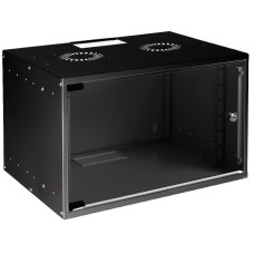 MIRSAN 7U W=535MM D=400MM WALL TYPE UNASSEMBLED SOHO CABINET BLACK (MR.SOH07U40DE.01)