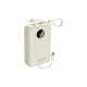 Батарея универсальная Dudao 20000mAh K14+ 22.5W, PD, QC, USB-A, USB-C(In/Out), with built-in USB-C/Lightning cables, White (6977196680023)