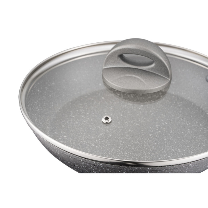 ARDESTO Fry pan with lid Gemini Gourmet Vasto, 26cm, aluminium, gray (AR1926GSL)