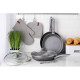 ARDESTO Fry pan with lid Gemini Gourmet Vasto, 26cm, aluminium, gray (AR1926GSL)