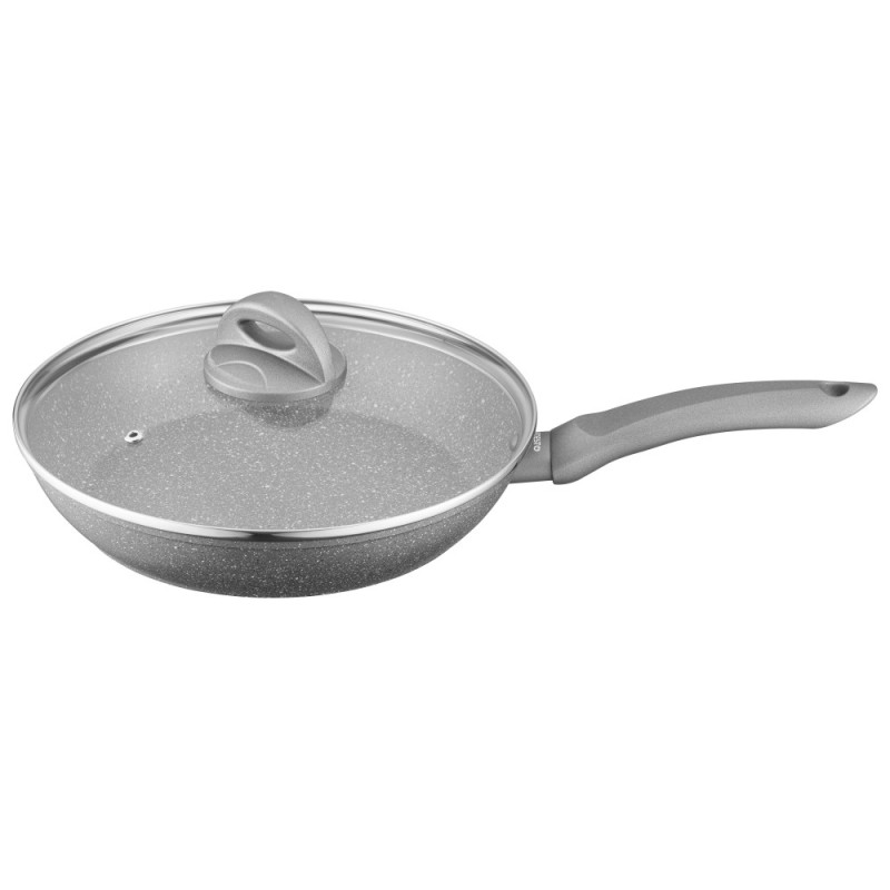 ARDESTO Fry pan with lid Gemini Gourmet Vasto, 26cm, aluminium, gray (AR1926GSL)