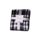 ARDESTO Flannel blanket, 160x200cm, grey check, 100% polyester (ART0101PB)