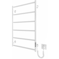 Mario towel dryer electric Classic F НР-I, 800x530x75mm, timer-regulator, inox, white gloss (2.3.0703.10.WG)