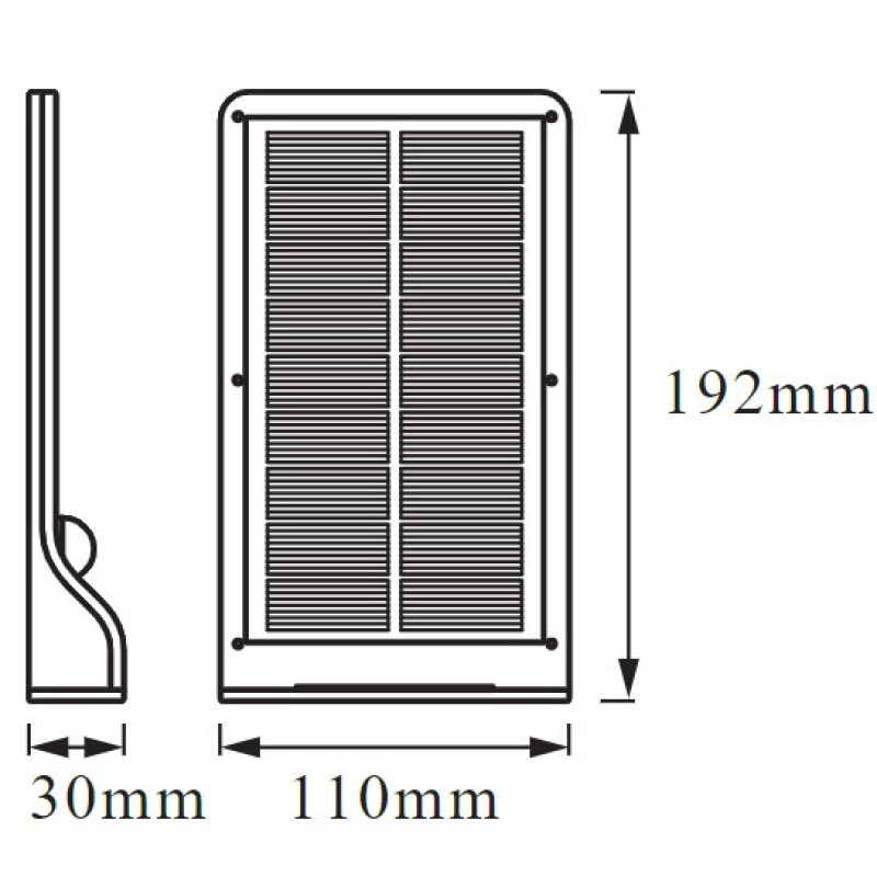 Osram Autonomous facade lamp OORLED SOLAR 3W 4000K 320Lm dusk sensor xorny (4058075267862)