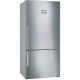 Bosch Ref with bottom freezer, 186x80x86, ref-479L, freez.-140L, 2doors, A++, NF, display, inox (KGN86AI32U)