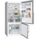 Bosch Ref with bottom freezer, 186x80x86, ref-479L, freez.-140L, 2doors, A++, NF, display, inox (KGN86AI32U)