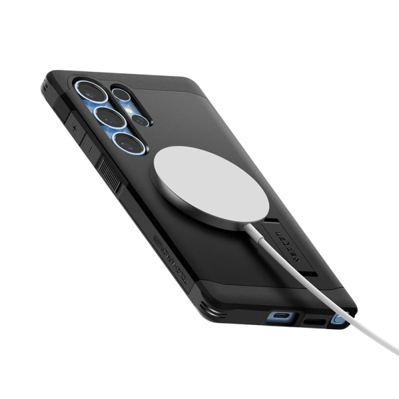 Spigen Galaxy S25 Ultra, Tough Armor MagFit, Black (ACS08964)