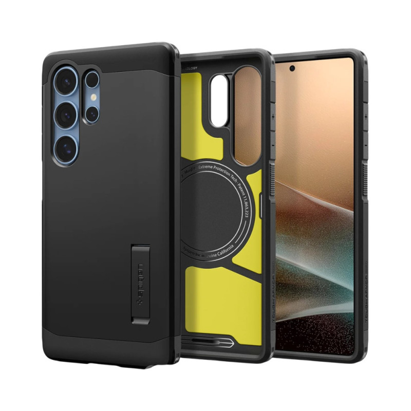 Spigen Galaxy S25 Ultra, Tough Armor MagFit, Black (ACS08964)
