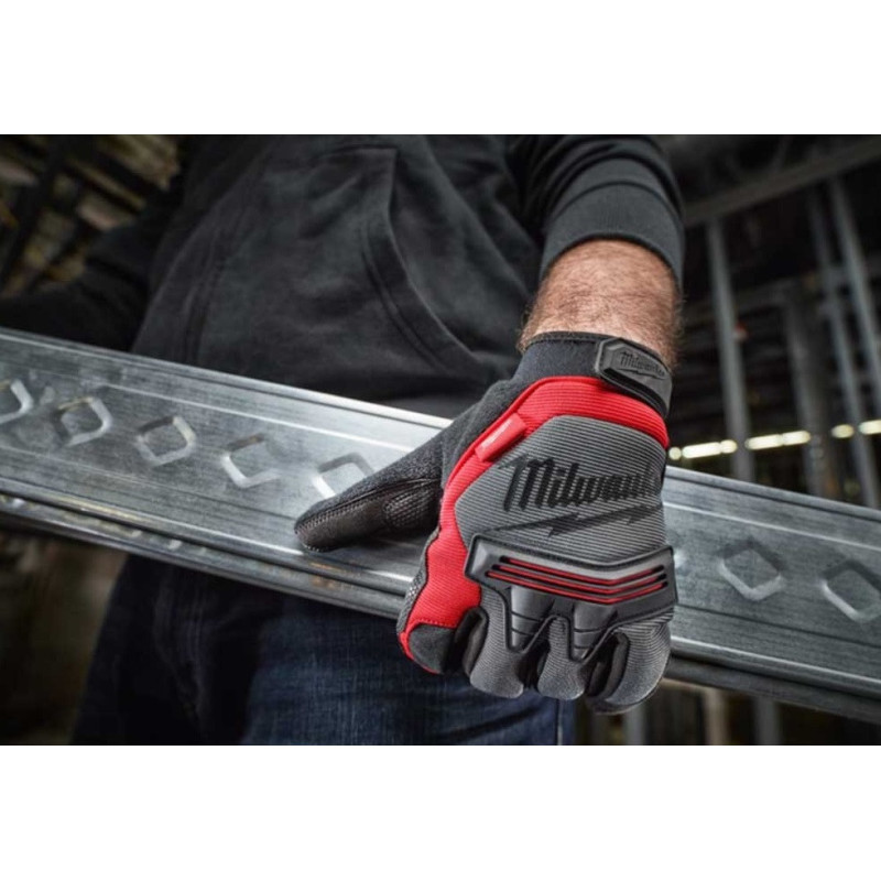 Milwaukee Impact work gloves Demolition, polyester/spandex/nitrile, size 10/XL, black (4932471910)