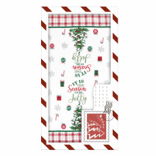ARDESTO Подарунковий набір рушничків в коробці Christmas Tree 38х63см, 2шт, 100% бавовна, зелений (ART3863HTB)