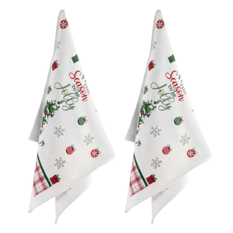 ARDESTO Gift set of towels in a box Christmas Tree 38х63cm, 2pcs, 100% cotton, green (ART3863HTB)