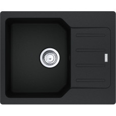 Franke Kitchen sink City, fragranite, rectang., with drainboard, 620х500х190mm, bowl - 1, built-in, swivel, UCG 611-62, onyx (114.0701.825)