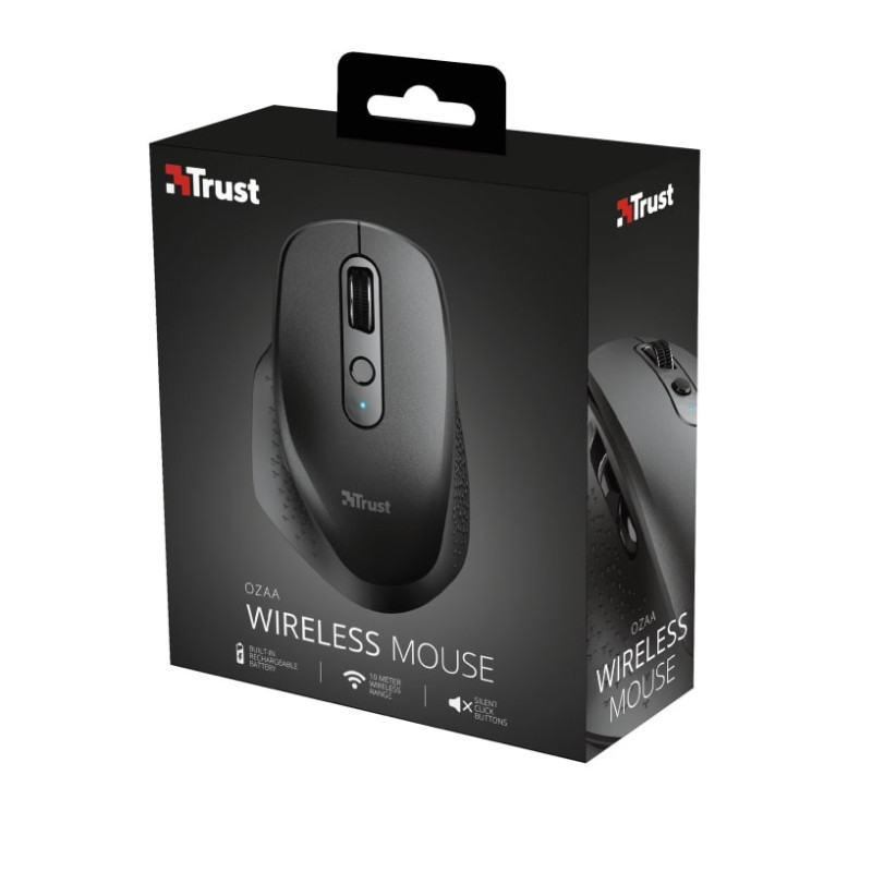 Trust Mouse Ozaa Rechargeable WL Black (23812_TRUST)