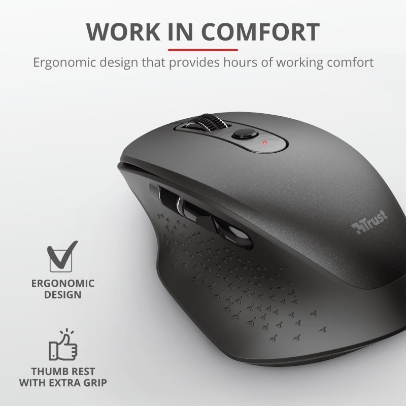 Trust Mouse Ozaa Rechargeable WL Black (23812_TRUST)