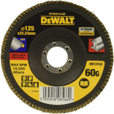 DeWALT flap disc INOX Extreme 125x22.23mm G60mkm (DT30612)