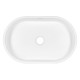 ARDESTO Раковина, умивальник ARDESTO Elle, штучний камінь, овальна, без отвору для змішувача та переливу, 540x350x110мм, накладний, білий (LL_001)