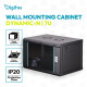 Digitus Шафа DIGITUS 19 , 7U, Wall Mounting Dynamic-N, 600x600 мм, 60кг максимально, розібрана, чорна (DN-37103)