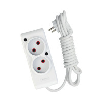 Сетевой удлинитель TECCO 1.5м 2 поста white (8681277843433)