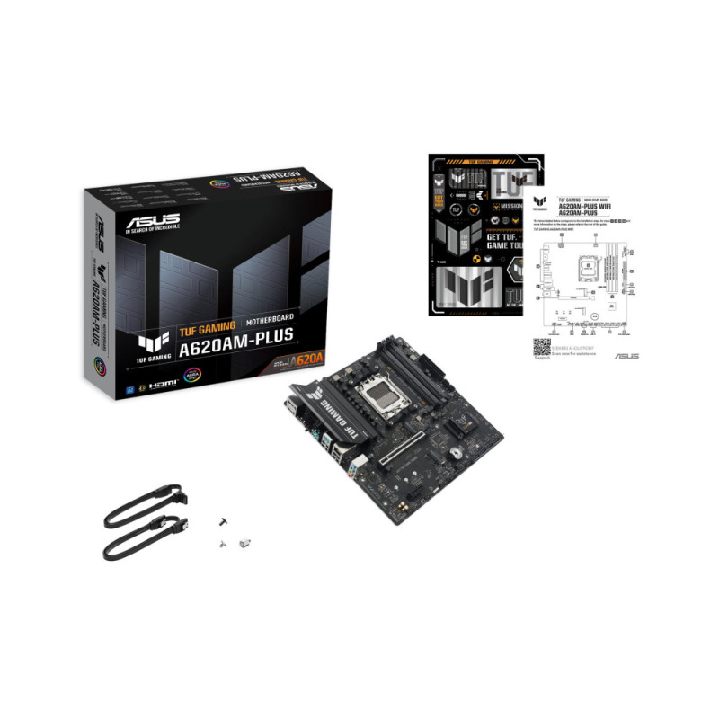 ASUS Motherboard TUF GAMING A620AM-PLUS sAM5 A620 4xDDR5 HDMI DP mATX (90MB1N30-M0EAY0) ASUS Motherboard TUF GAMING A620AM-PLUS sAM5 A620 4xDDR5 HDMI DP mATX (90MB1N30-M0EAY0)