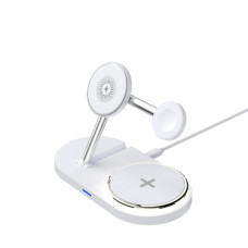 Зарядное устройство Armorstandart Wireless Charging H101 3 in 1 Magnetic White (ARM78102)