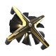 Кулер для корпуса Alseye X12 (Golden WK Push) (AS.04.03.0024)