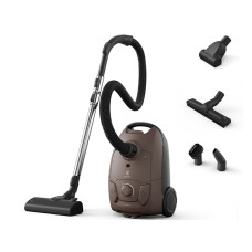 Electrolux Пилосос мішковий, 650Вт, 3л, HEPA11, s-bag, 4 насадки, коричневий (EB51A3WB)