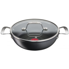 Tefal Stewpan Unlimited, 26cm, 2.5l, aluminum, glass, black (G2557172)