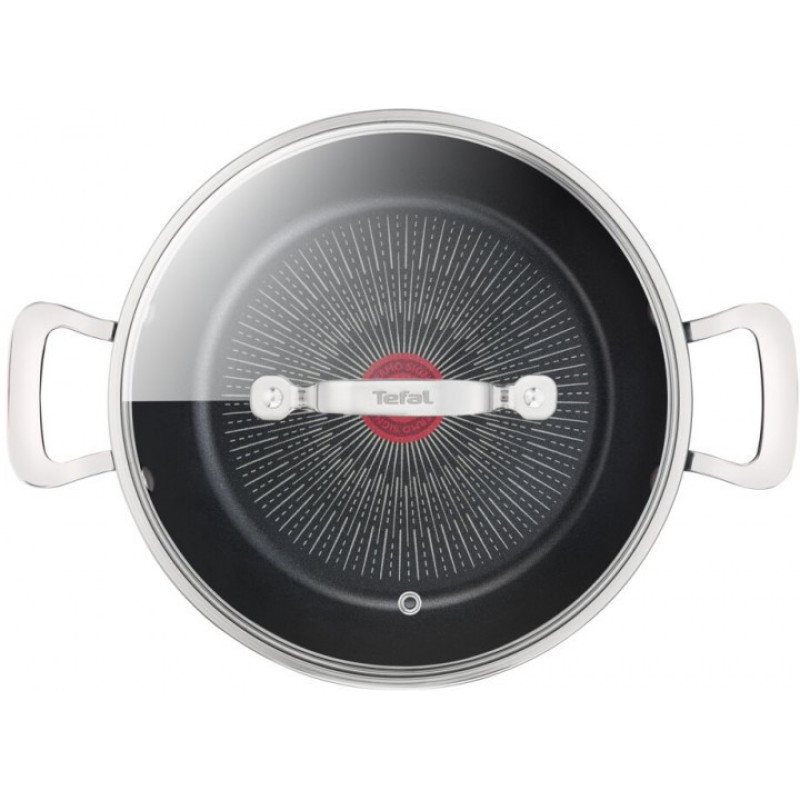 Tefal Stewpan Unlimited, 26cm, 2.5l, aluminum, glass, black (G2557172)