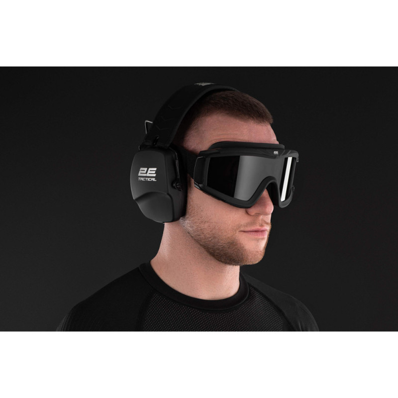2E Tactical Tactical protective earmuffs Defense Black NRR: 25 dB, passive (2E-TPE016BK)