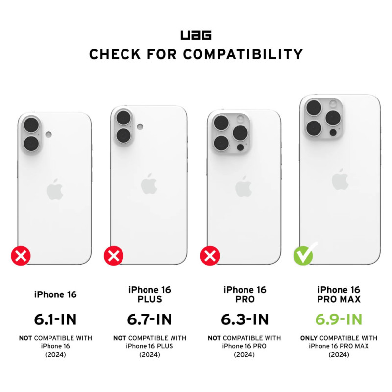 UAG iPhone 16 Pro Max, Plyo Magsafe, Ice/Gold (114481114381)