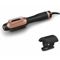 Rowenta Фен-щітка Reverso Dry&Brush 2в1, 1200Вт, 3 режими, іоніз-я, хол. обдув, насадок-2, кераміка, чорний-золотистий (CF9840F0)